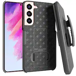 RomeTech - Shell Holster Combo Case for Samsung Galaxy S22 - Black