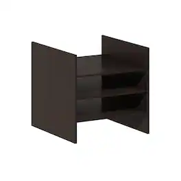 Furinno - Cubicle 3-Shelf File Organizer Cube Insert - Dark Oak
