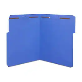 Staples - Staples® Reinforced Classification Folder, 3/4" Expansion, Letter Size, 50/Box (ST18342-CC) - Blue