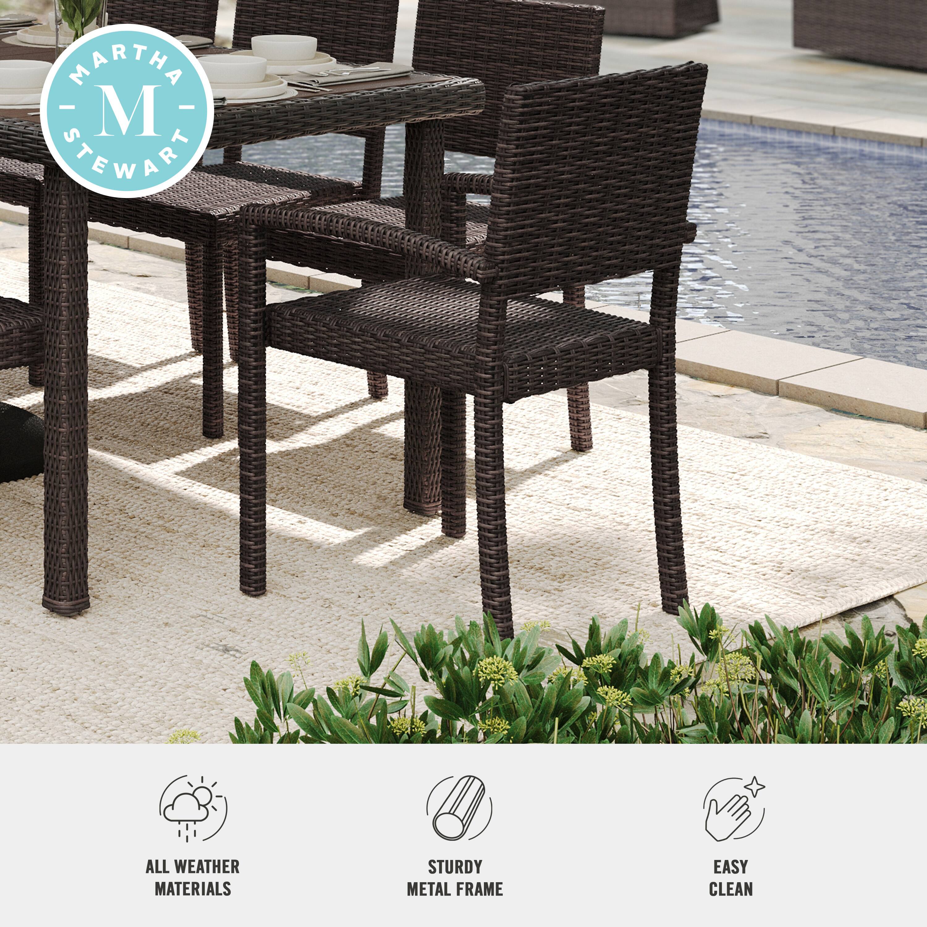 MARTHA STEWART ALL WEATHER MATERIALS STURDY METAL FRAME EASY CLEAN