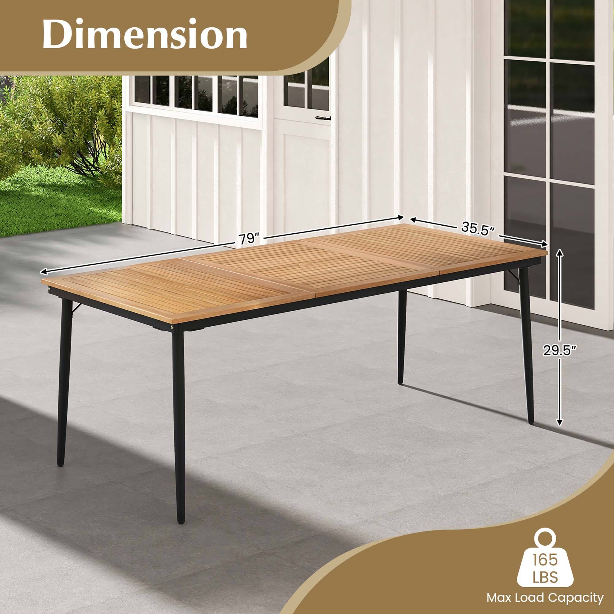 Dimension: 79" x 35.5" x 29.5"
Max Load Capacity: 165 LBS