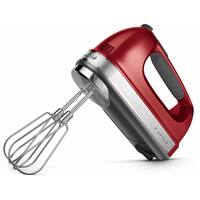 KitchenAid - 9-Speed Hand Mixer with Turbo Beater II Accessories in Candy Apple - Red - Front_Zoom