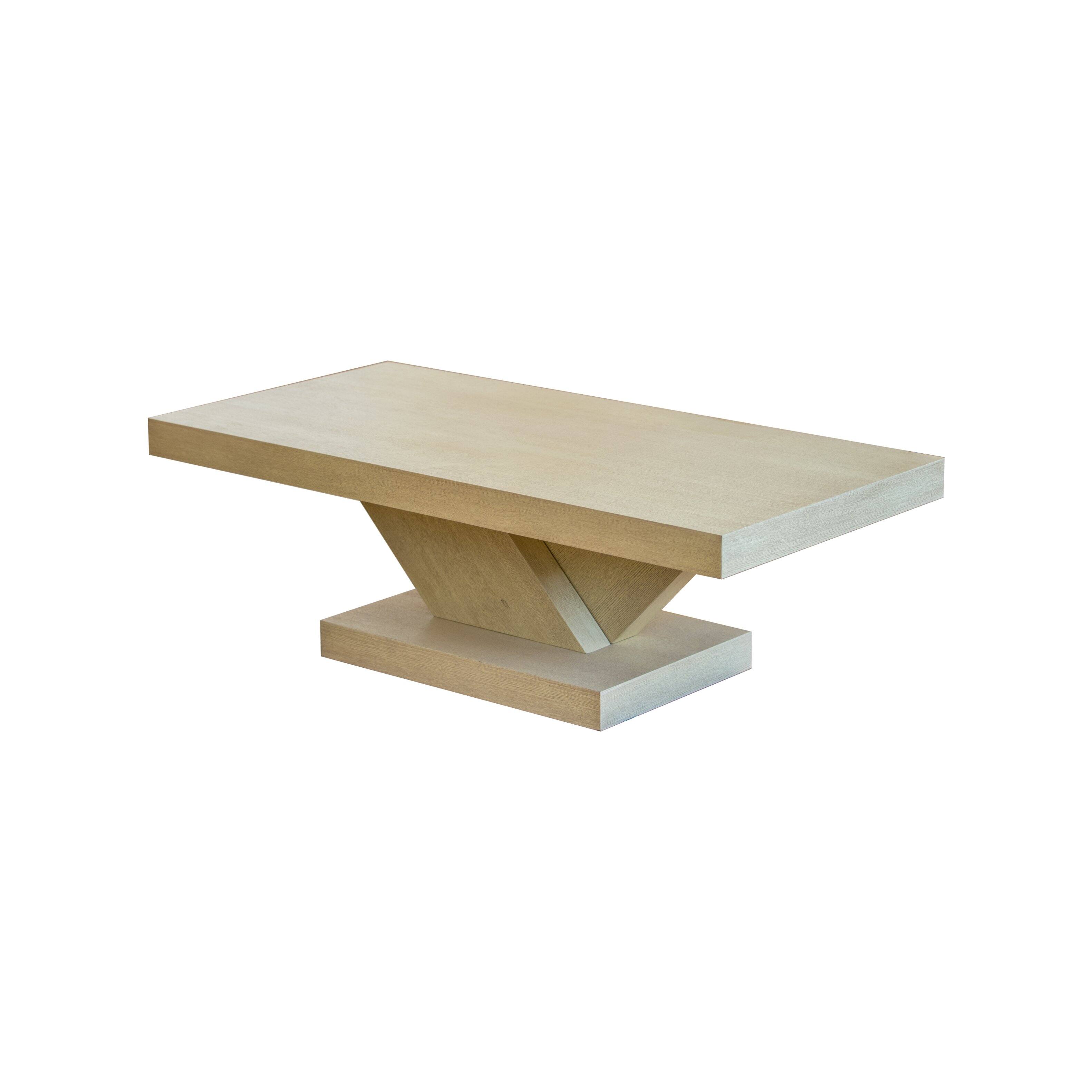 Alt View 7. Loheer - Loheer 47 Inch Modern Cross Leg Coffee Table Oak Wash Center Table Solid Wood Veneer X-Shape Living Room Furniture - Imitative Oak.