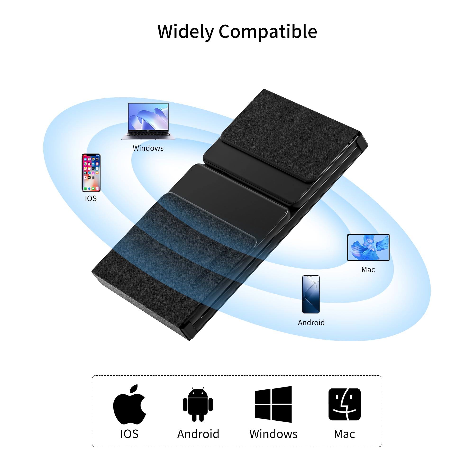 Widely Compatible

- Windows
- iOS
- Mac
- Android

IOS
Android
Windows
Mac