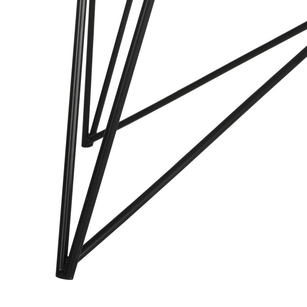 Back. Safavieh - Home Collection Maris Modern White Lacquer Round Hairpin Leg Coffee Table - White.