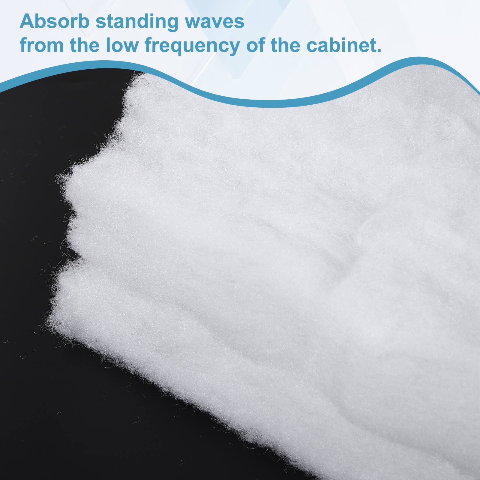 Absorb standing waves from the low frequency of the cabinet.