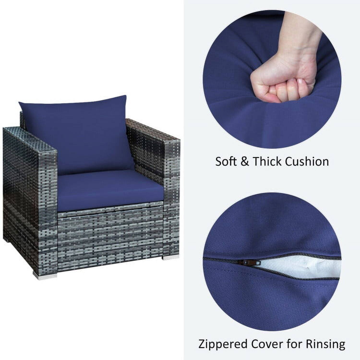Soft & Thick Cushion  
Zippered Cover for Rinsing