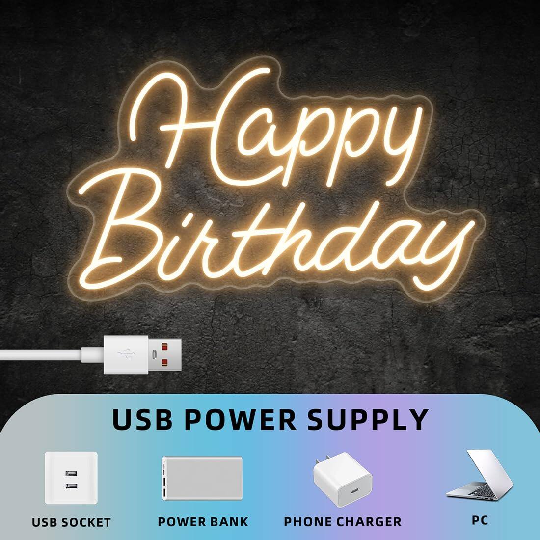 Happy Birthday

USB POWER SUPPLY

- USB SOCKET
- POWER BANK
- PHONE CHARGER
- PC