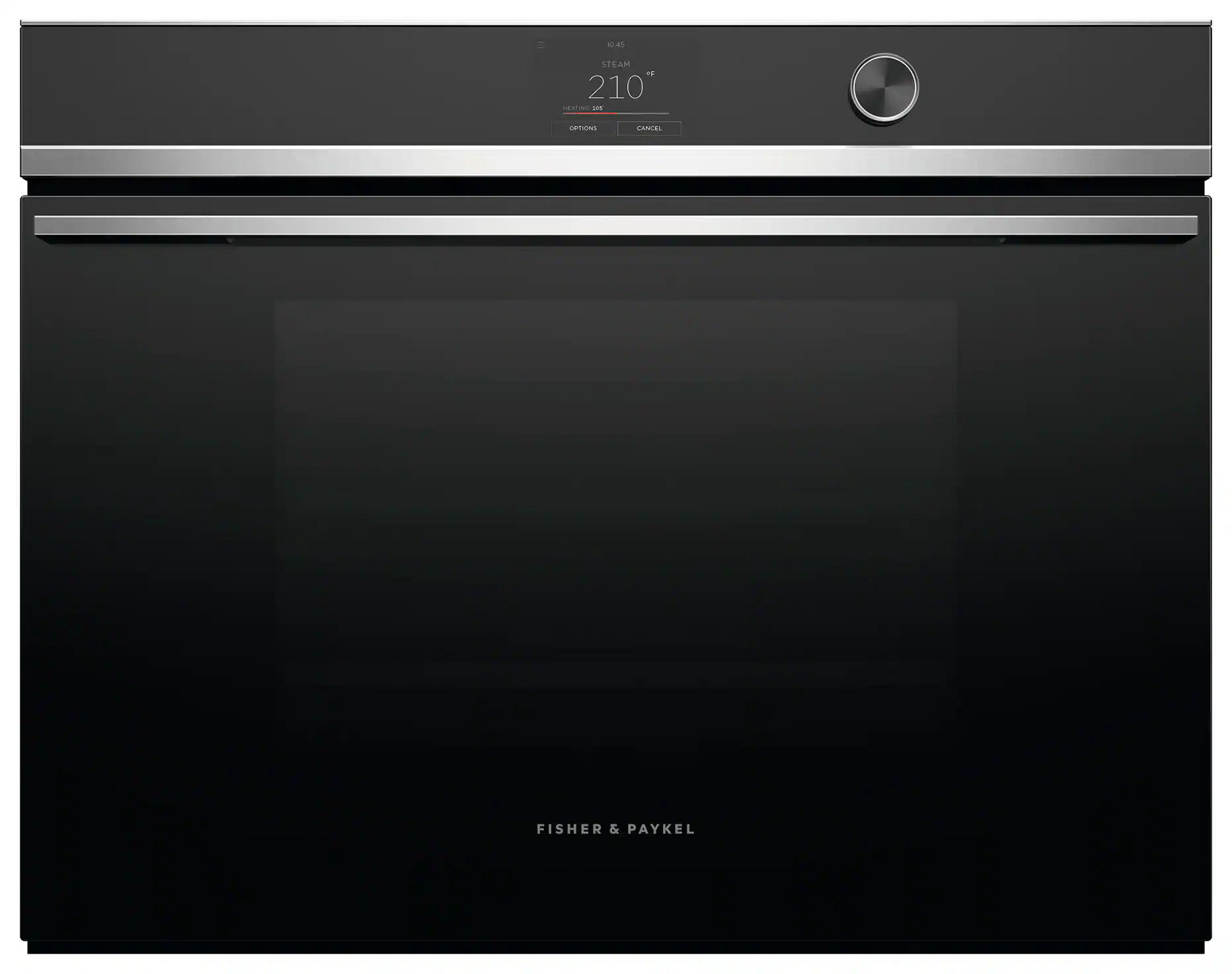 Fisher & Paykel - Contemporary 30-in combination steam oven with 23 functions touch screen with dial Tall - Stainless Steel