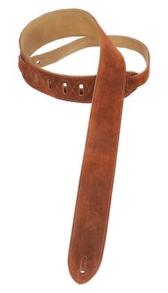 Levy's Leathers - Suede Guitar Strap, Classics Series - 2 inch. Wide - Brown