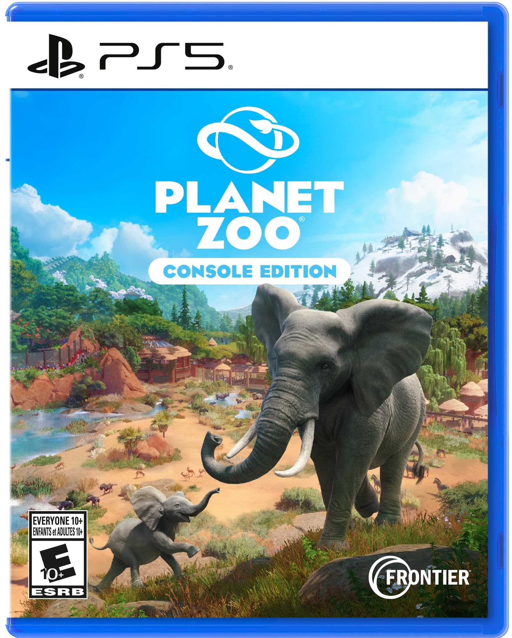 C PS5 1 PLANET ZOO CONSOLE EDITION EVERYONE 10+ ENFANTS e ADULTES 1+ D 10+ + ESRB FRONTIER