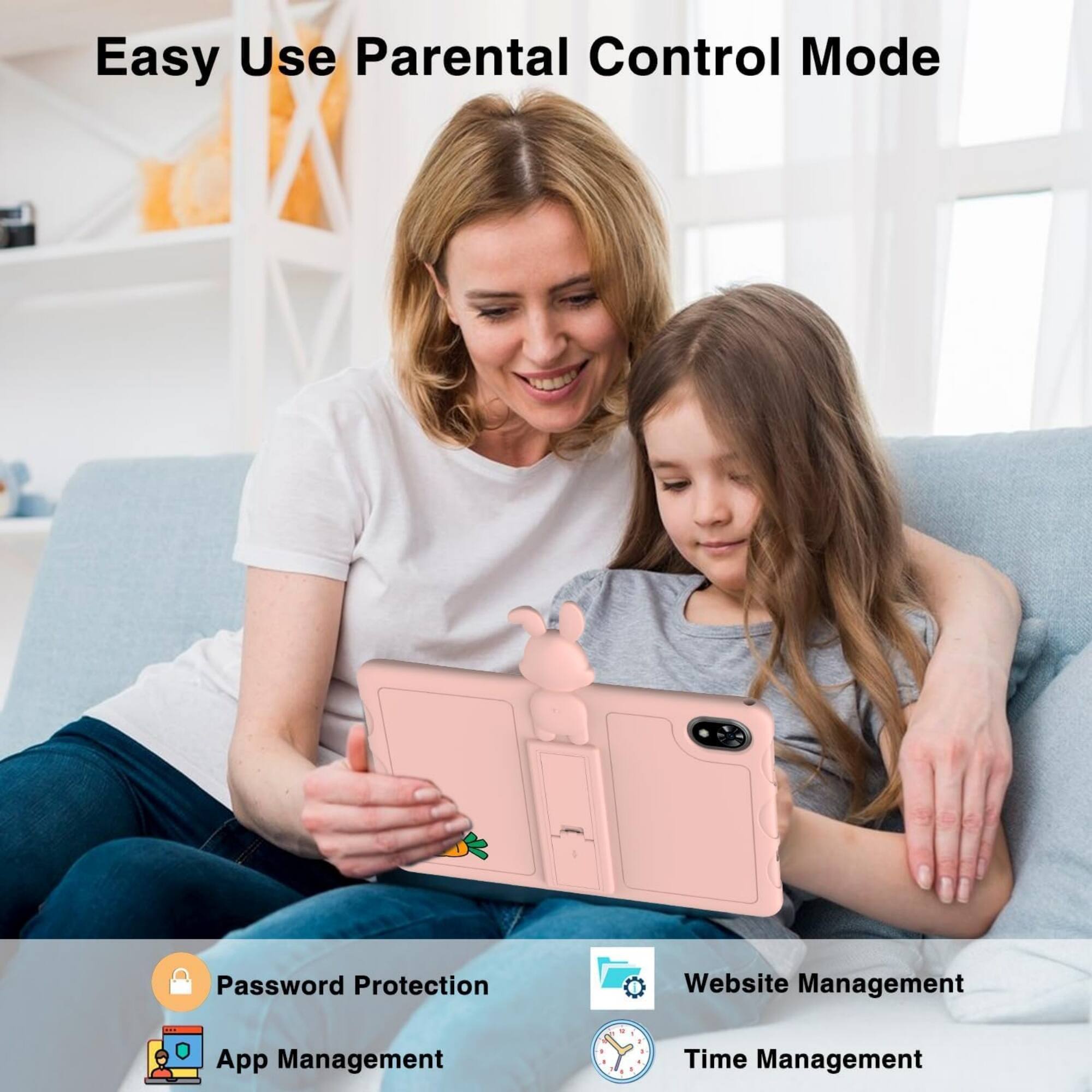 Easy Use Parental Control Mode

- Password Protection
- Website Management
- App Management
- Time Management