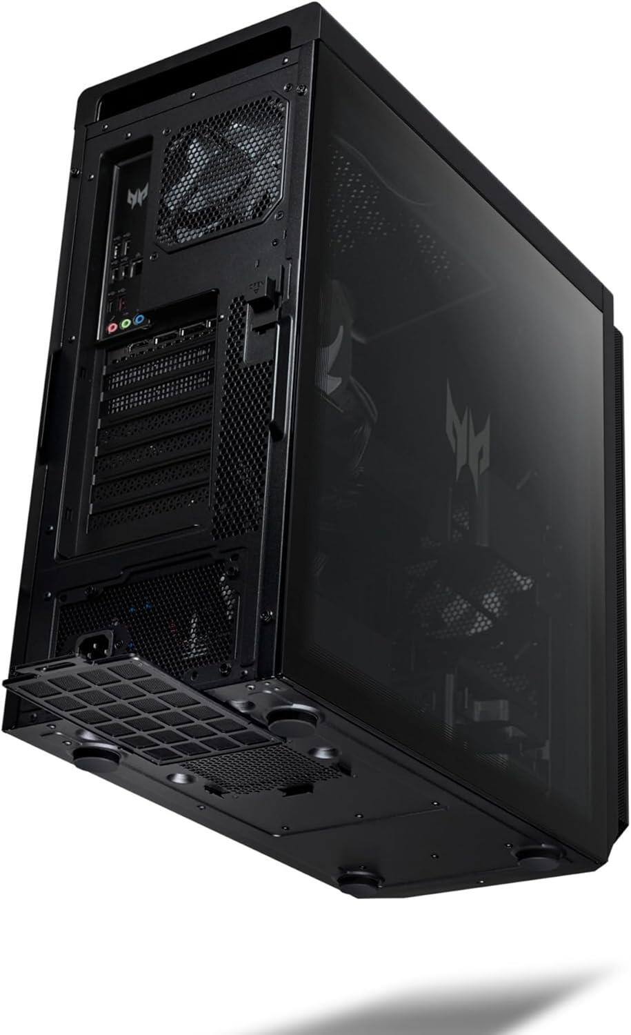 Left. Acer - Predator Orion 5000 PO5-655-UB22 Gaming Desktop 32GB 1TB SSD Intel Core i7-14700F 2.1GHz W11H - Black.