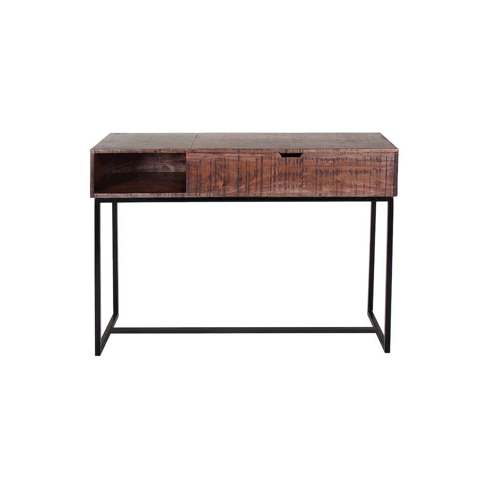 Back. Porter Designs - Lakewood Solid Acacia Wood Console Table - Brown.