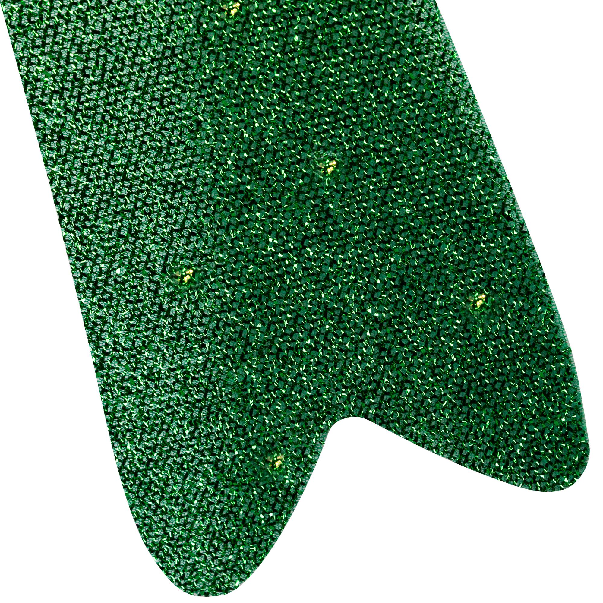 Alt View 8. Northlight - LED Lighted Tinsel Bow Christmas Decoration - 24" - Green - Green.