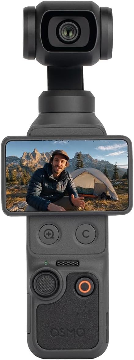 Angle. DJI - DJI Osmo Pocket 4 Vlog Creator Combo 4K Camera Bundle with Mic Mini, 128 GB microSD, Wireless Mic & Tripod - Black.