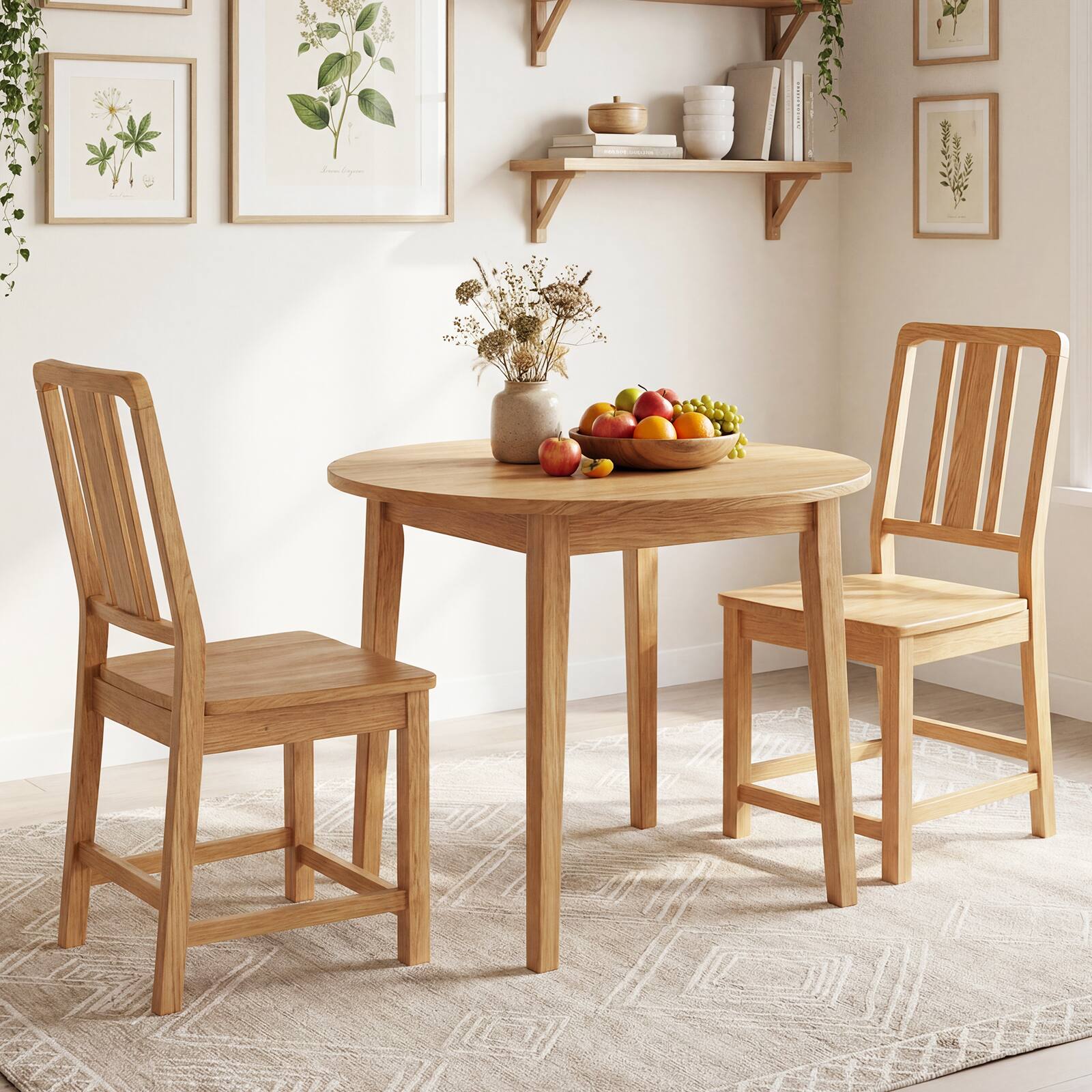 Alt View 3. Gymax - Gymax Dining Chairs Set of 2 Rubber Wood Dining Room Chairs w/ Hollowed Backrest - Yellow.