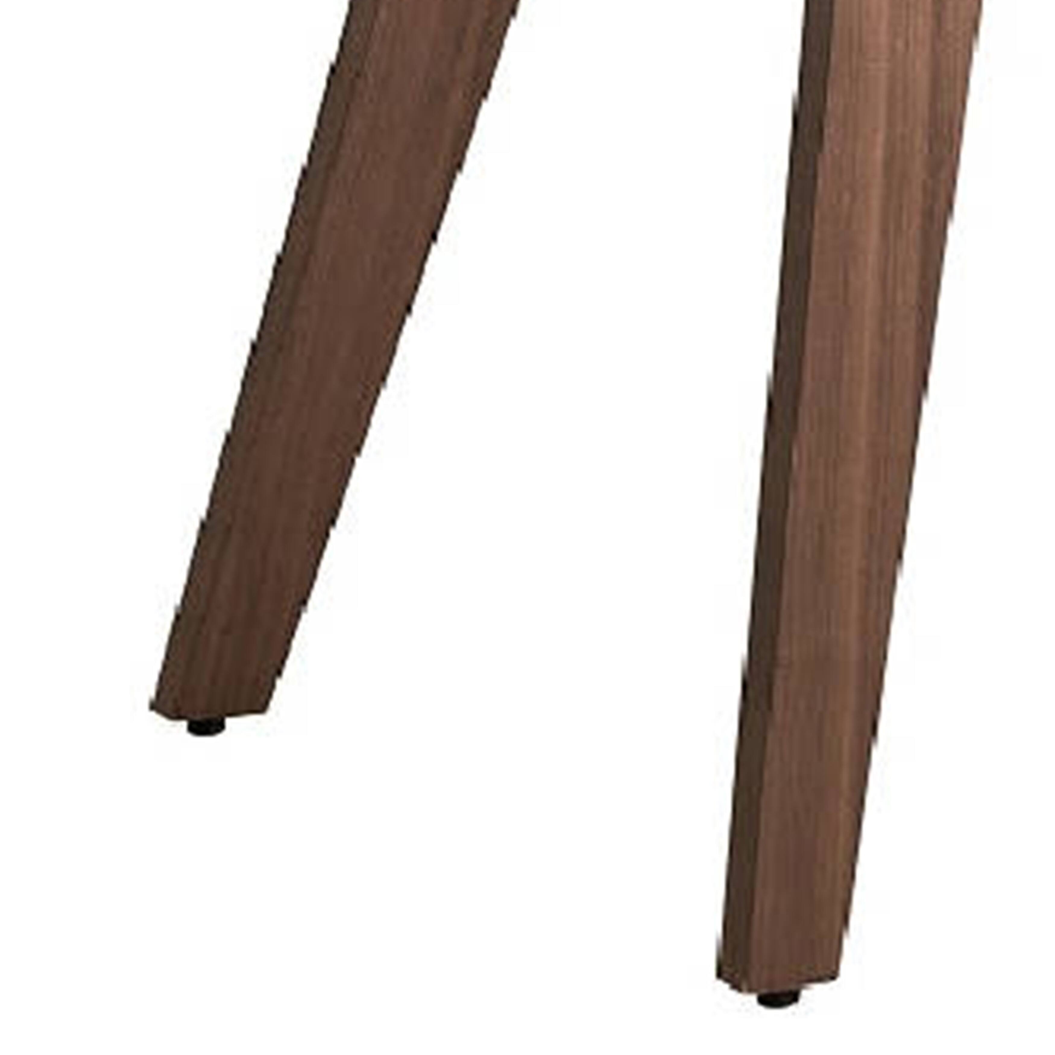 Alt View 3. Manhattan Lane - Aon 22 Inch Side Dining Chair Set of 2, Curved - White, Brown.
