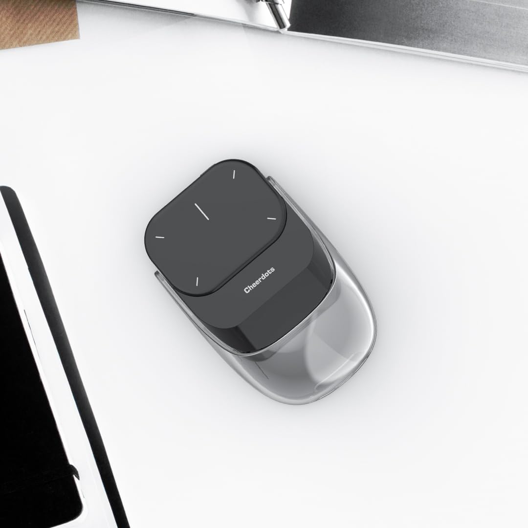 Alt View 4. Core Tech - Cheerdots2 Bluetooth Detachable Air Mouse & Presenter Remote with Touchpad, Voice Recording for Mac & Windows – Black - Black.