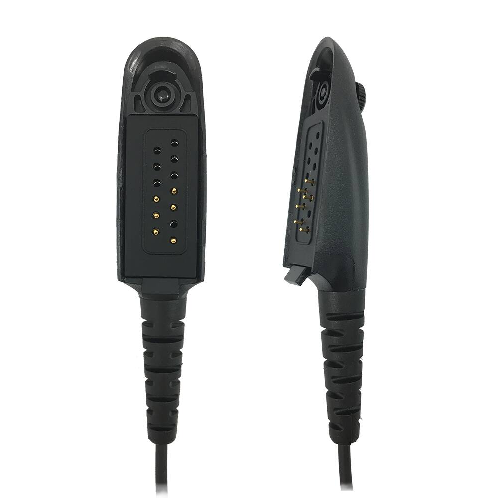 Alt View 1. ProMaxPower - 1.5-Wire Acoustic Tube Earpiece with PTT Mic for Motorola HT750, HT1250 & Other Radios - Black.