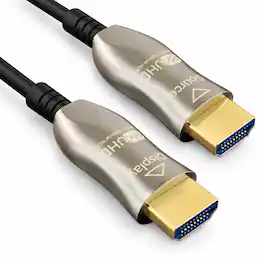 Sanoxy - 25ft HDMI 2.1 Fiber Optic Cable (AOC), CL3 Rated, UL, 8K@60Hz - Silver