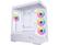 Front. Lian Li - Lian Li V100 ATX Mid-Tower Case, 4x 120mm ARGB Fans, RGB Strip, Tempered Glass, 420mm GPU Support - White (V100RW) - White.
