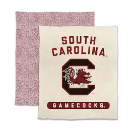 Logo Brands - South Carolina Gamecocks 50- x 60- Luxe Dreams Throw Blanket - Oatmeal