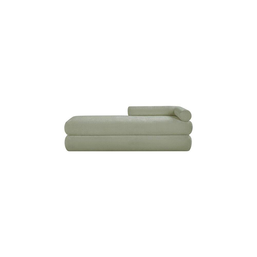 Alt View 2. Meridian Furniture - Kennedy Mint Chenille Fabric Bench - Blue.