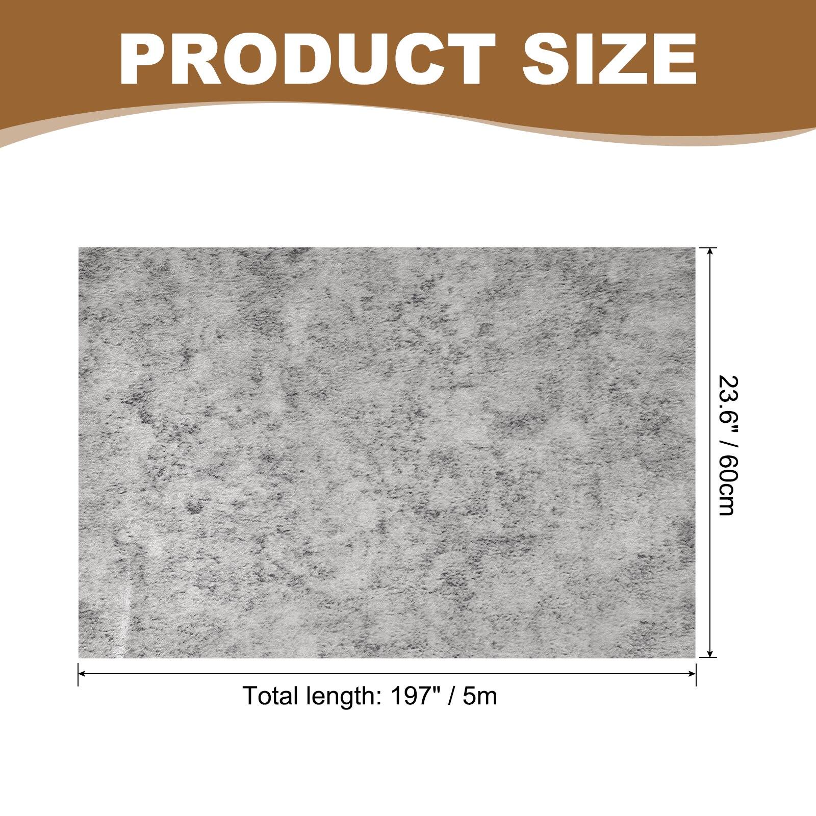 PRODUCT SIZE:  
Total length: 197" / 5m  
Width: 23.6" / 60cm