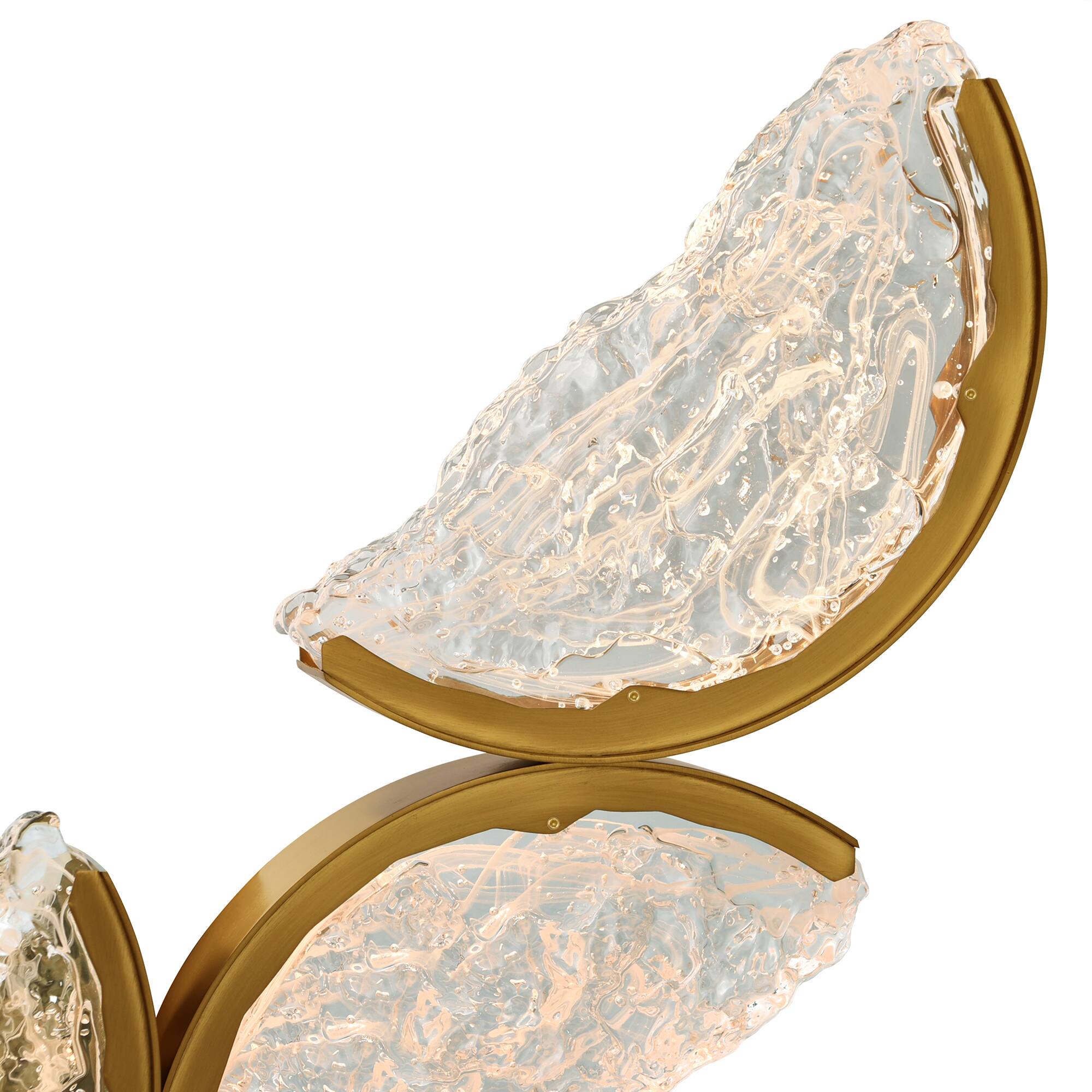 Alt View 1. CWI Lighting - Moon Integrated LED Brass Mini Pendant - Brass.