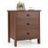 Front. Costway - Costway Nightstand with 3 Drawer for Bedroom Compact Storage Chest Modern Sofa Side - Brown.