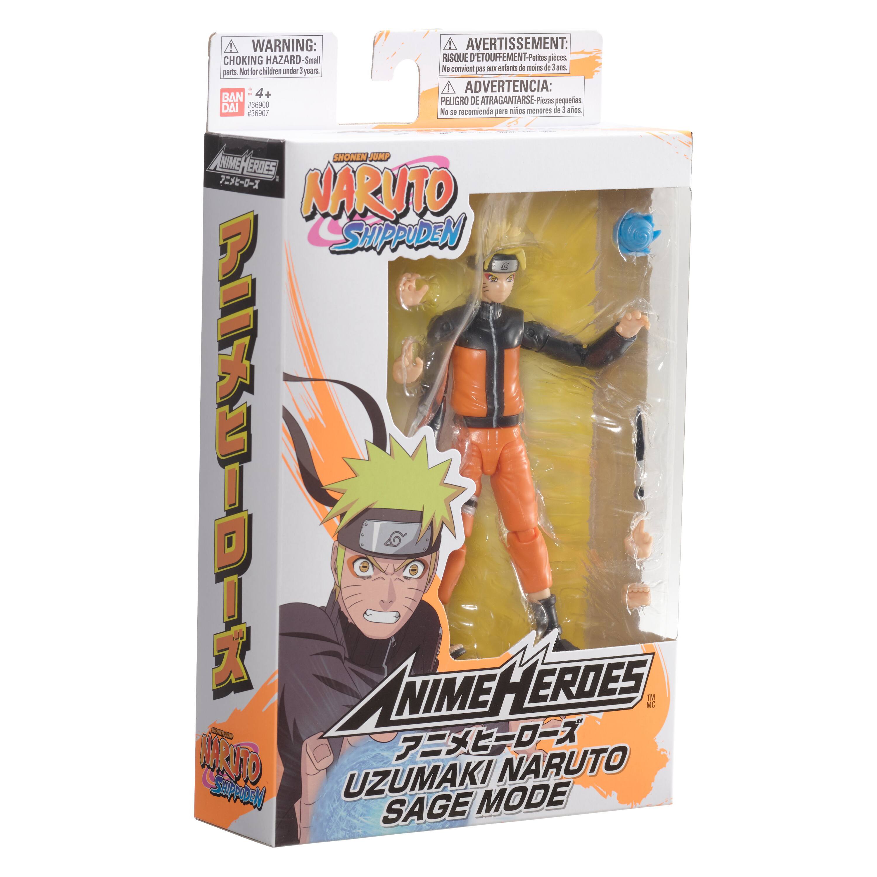 Alt View 18. Bandai - Anime Heroes Naruto 6.5" Action Figure - Uzumaki Naruto Sage Mode.