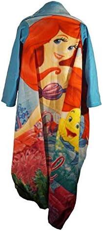 Alt View 1. Northwest - Disney Little Mermaid Ariel Youth Comfy Throw - The Blanket with Sleeves - Multi.