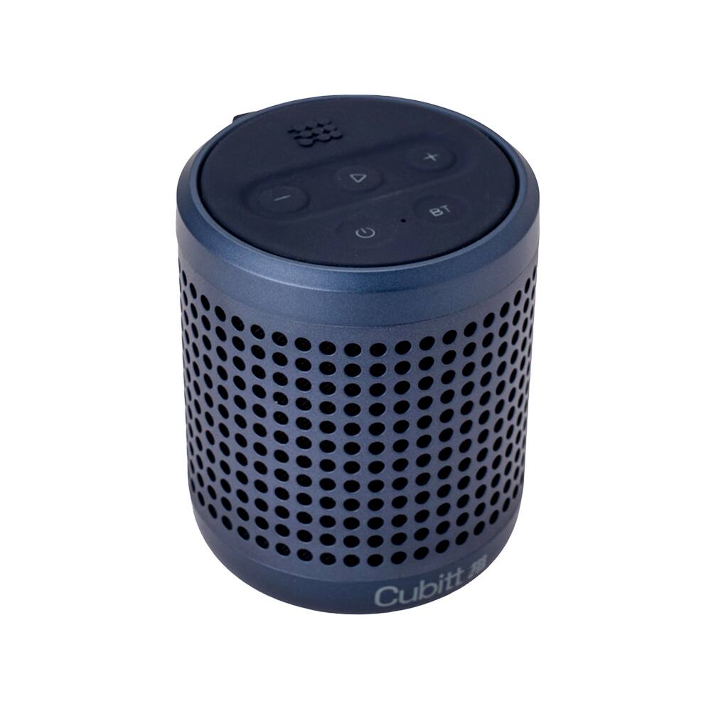Left. Cubitt - Cubitt Power Go Gen2 Bluetooth Speaker – 16W Sound, IPX7 Waterproof, 9H Playtime, Bluetooth 5.3 & AUX, TWS Stereo, - Blue.