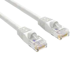 Cable Leader - Cat 5e Ethernet Cable, 24 AWG Snagless RJ45 Patch, Gigabit for Router, Gaming Console, PC, Printer - White