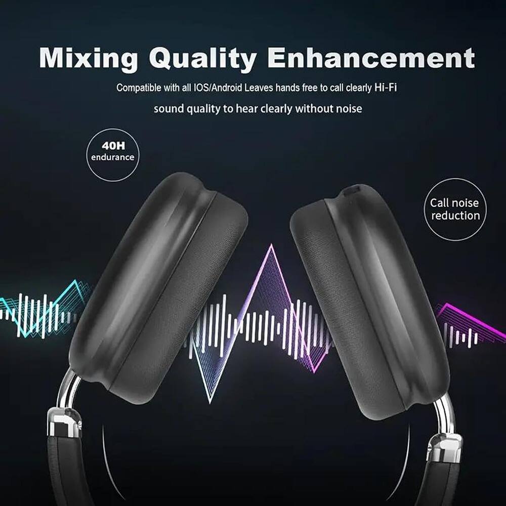 Mixing Quality Enhancement

Compatible with all iOS/Android  
Leaves hands free to call clearly  
Hi-Fi sound quality to hear clearly without noise

40H endurance

Call noise reduction
