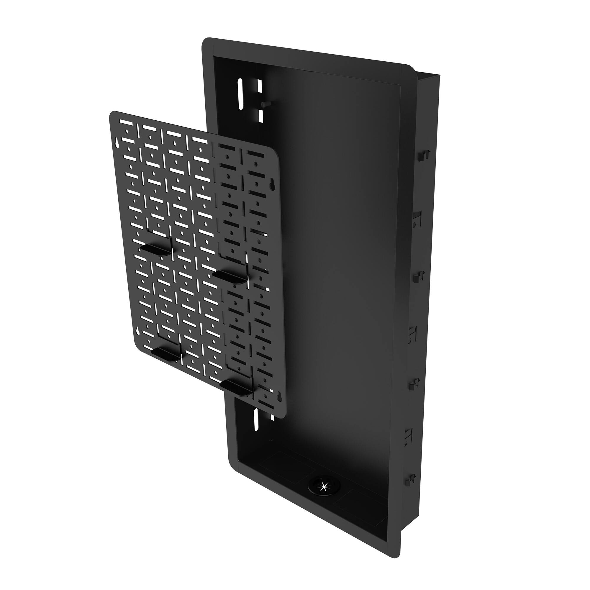 Alt View 5. Kanto - Kanto R600 Recessed In-Wall TV Mount for 65"- 90" TVs - Black.