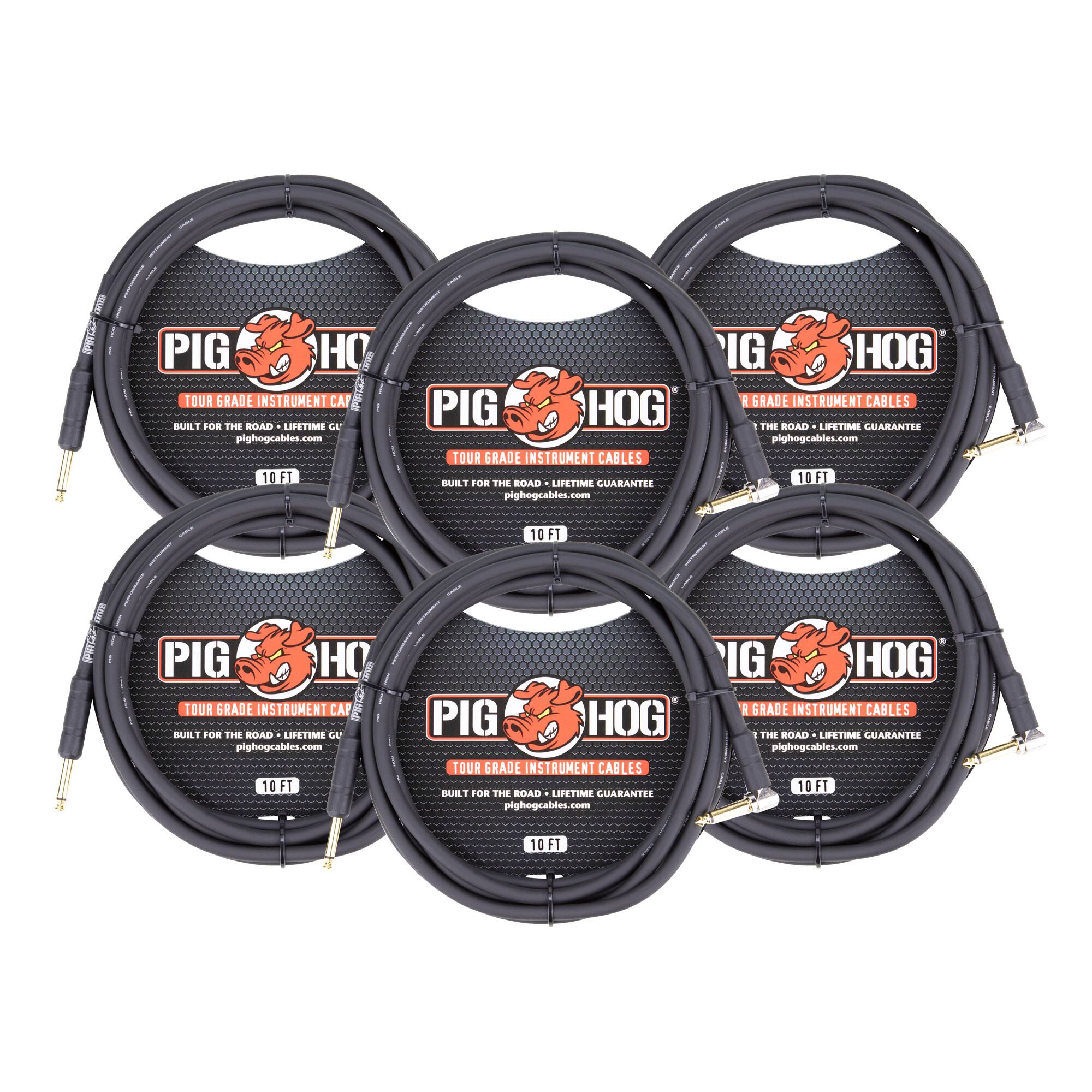 PIG HOG TOUR GRADE INSTRUMENT CABLES  
BUILT FOR THE ROAD - LIFETIME GUARANTEE  
pighogcables.com  
10 FT