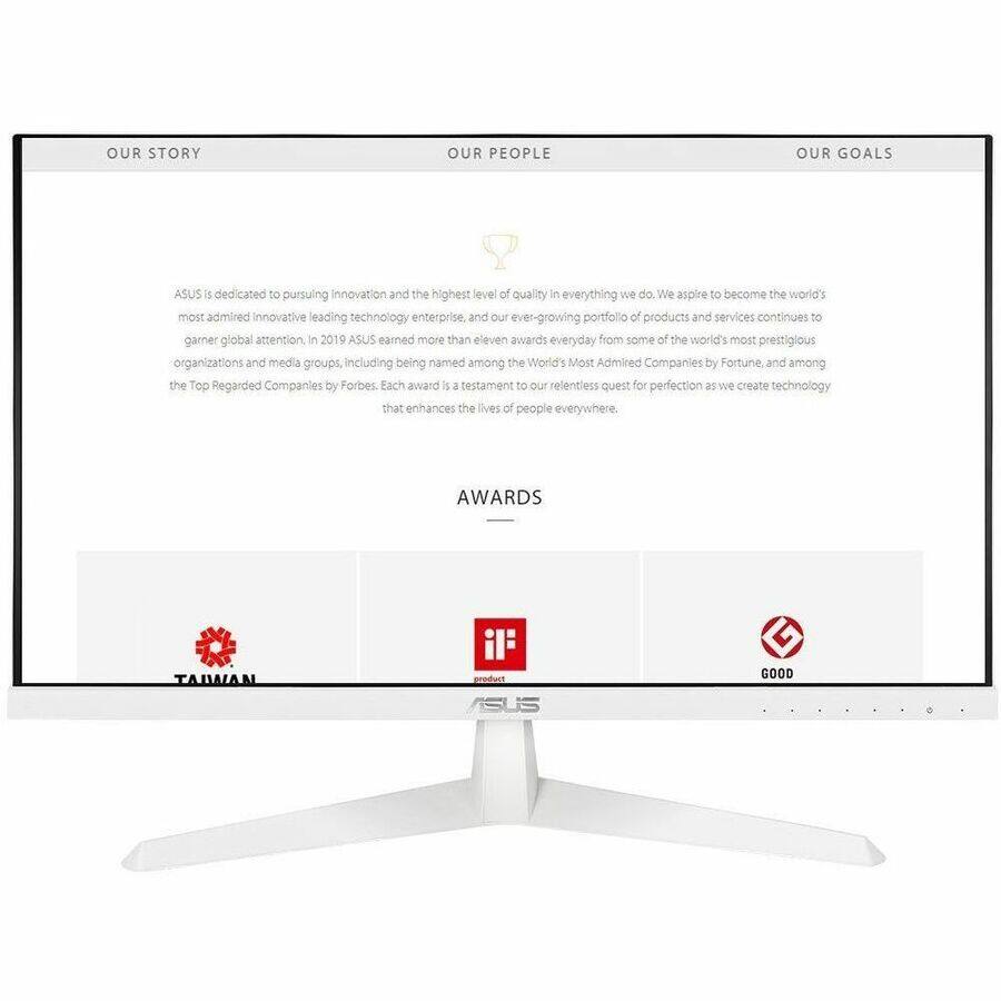 **OUR STORY**

ASUS is dedicated to pursuing innovation and the highest level of quality in everything we do. We aspire to become the world's most admired innovative leading technology enterprise, and our ever-growing portfolio of products and services continues to garner global attention. In 2019, ASUS earned more than eleven awards every day from some of the world's most prestigious organizations and media groups, including being named among the World's Most Admired Companies by Fortune and among the Top Regarded Companies by Forbes. Each award is a testament to our relentless quest for perfection as we create technology that enhances the lives of people everywhere.

**AWARDS**

- TAIWAN
- GOOD

**OUR PEOPLE**

**OUR GOALS**