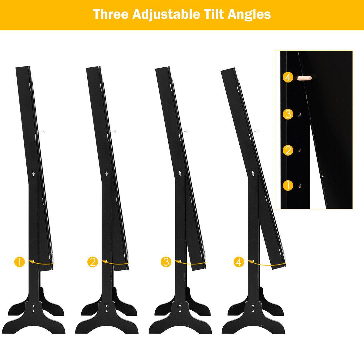 Three Adjustable Tilt Angles 4 3 2