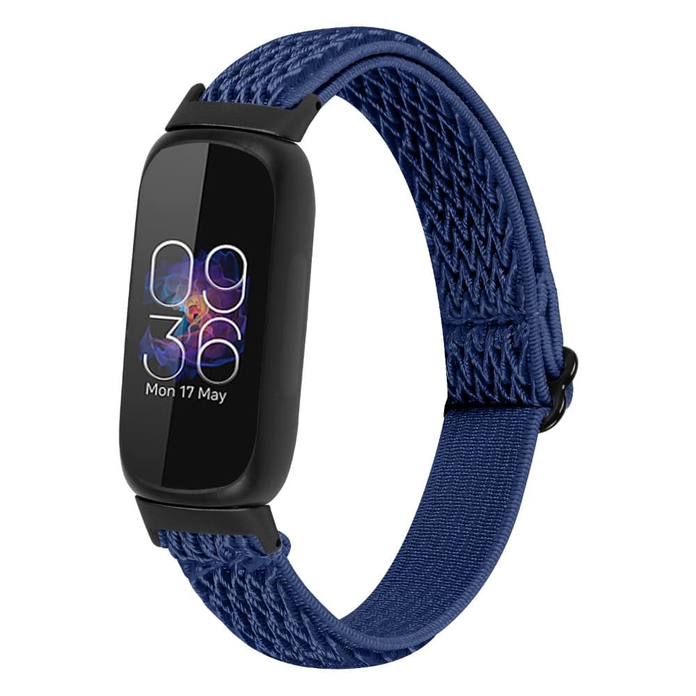 StrapsCo - Comfort Stretch Band Elastic Nylon Watch Strap For Fitbit Inspire 3 - Midnight Blue price history on PriceWatchPro
