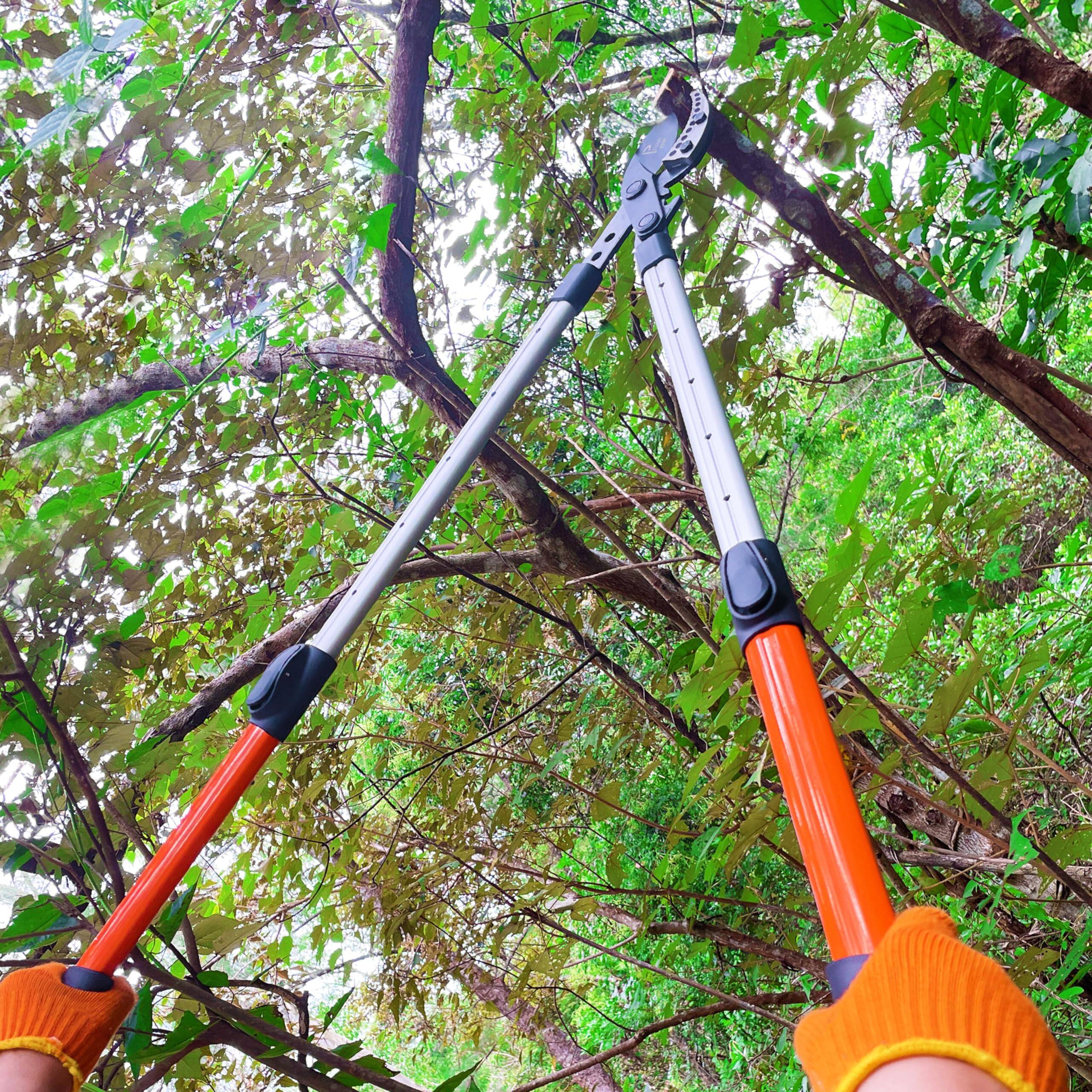 Alt View 3. JETRANSPORT - Loppers For Tree Trimming Heavy Duty  26-40 Inch Handle Telescopic Trimmer Sync Drive Power Lever Pruner 2 Bra - Default.