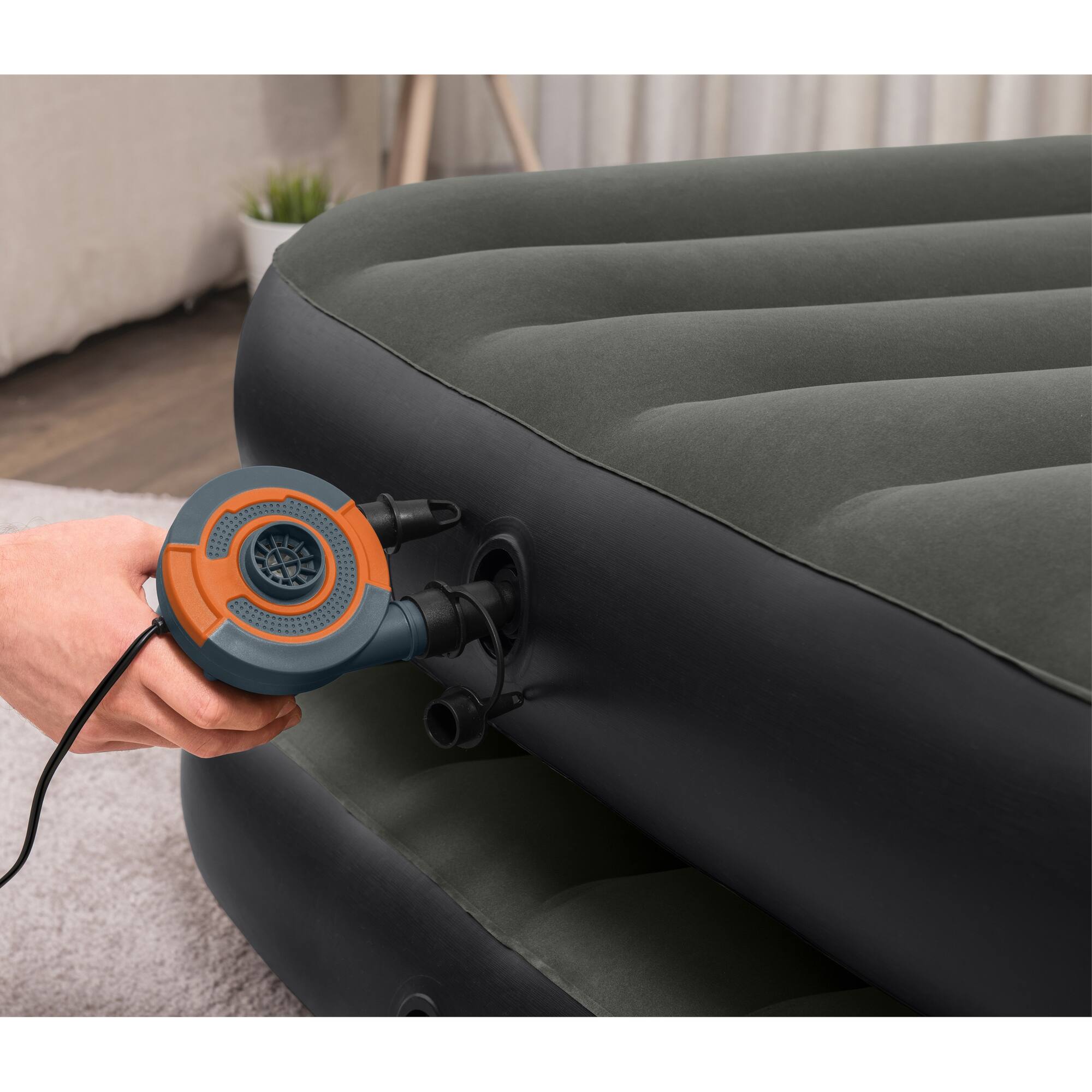 Alt View 2. Bestway - Tritech Air Matress: Connect & Rest 3-in-1 - 10" Twin/King - Multicolored.