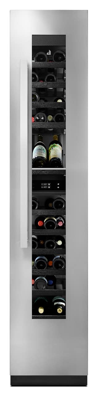 JennAir - Noir Right Swing 18" Wine Column Panel - Stainless Steel