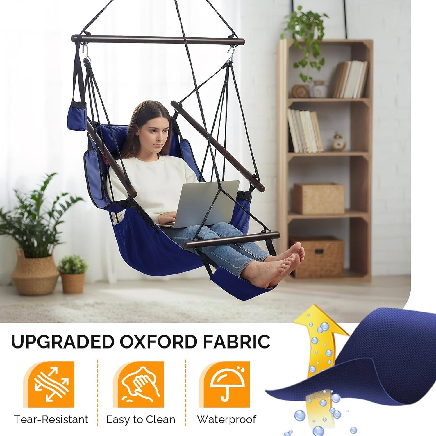 UPGRADED OXFORD FABRIC

- Tear-Resistant
- Easy to Clean
- Waterproof