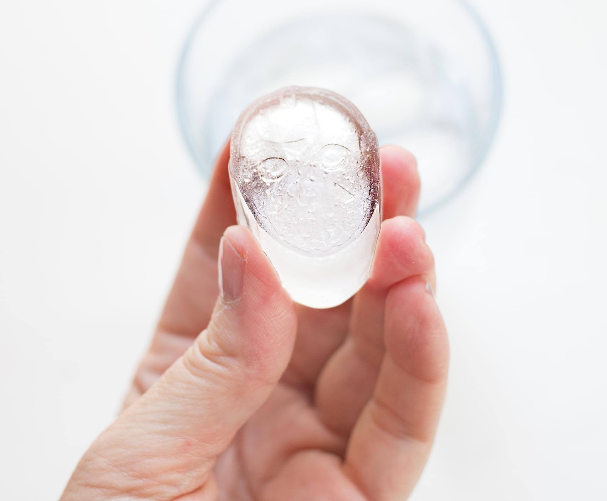 Alt View 2. Silver Buffalo - Friday the 13th Jason Voorhees Mask Silicone Mold Ice Cube Tray - Red.