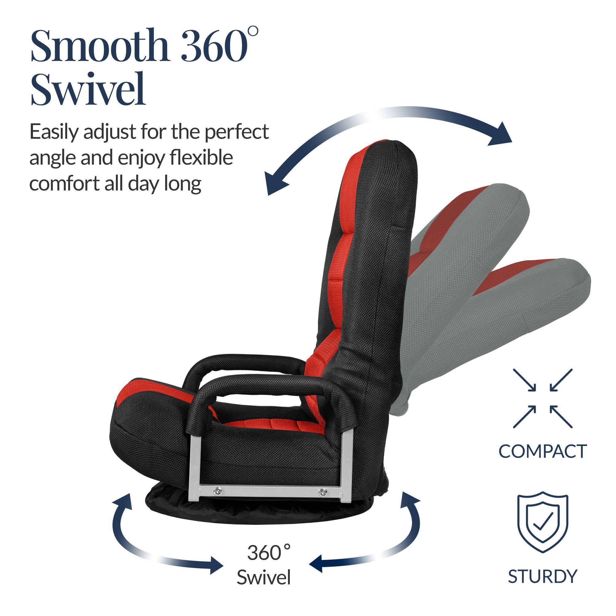 Smooth 360° Swivel  
Easily adjust for the perfect angle and enjoy flexible comfort all day long  

COMPACT  
STURDY  

360° Swivel