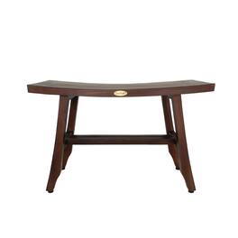 DecoTeak - Satori 28" Teak Wood Shower Bench Finish - Woodland Brown