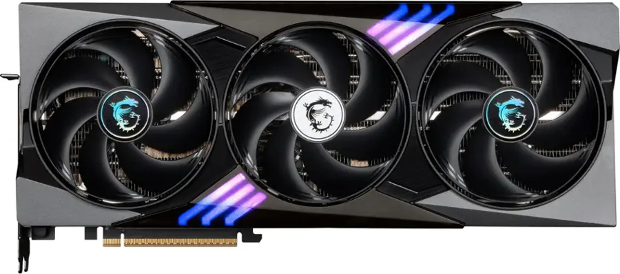 Alt View 17. MSI - NVIDIA GeForce GeForce RTX 5090 32G GAMING TRIO OC 32GB GDDR7 PCI Express Gen 5 Graphics Card - Black.