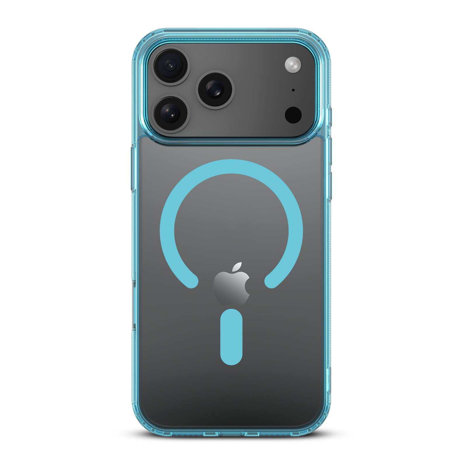 Back. BASELINE - baseline Clear Series w/ MagSafe Case for Apple iPhone 17 Pro Max - Transparent Blue - Clear.